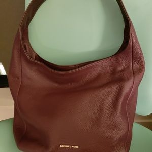 Michael Kors purple leather purse